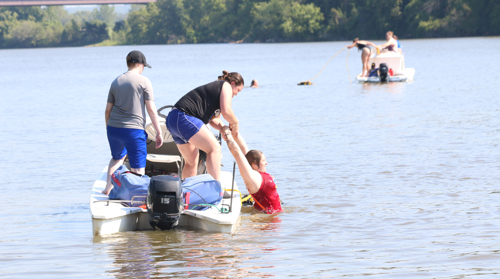 Kansas Fire & Rescue Training Institute partners with Kansas Rowing for customized water safety course 