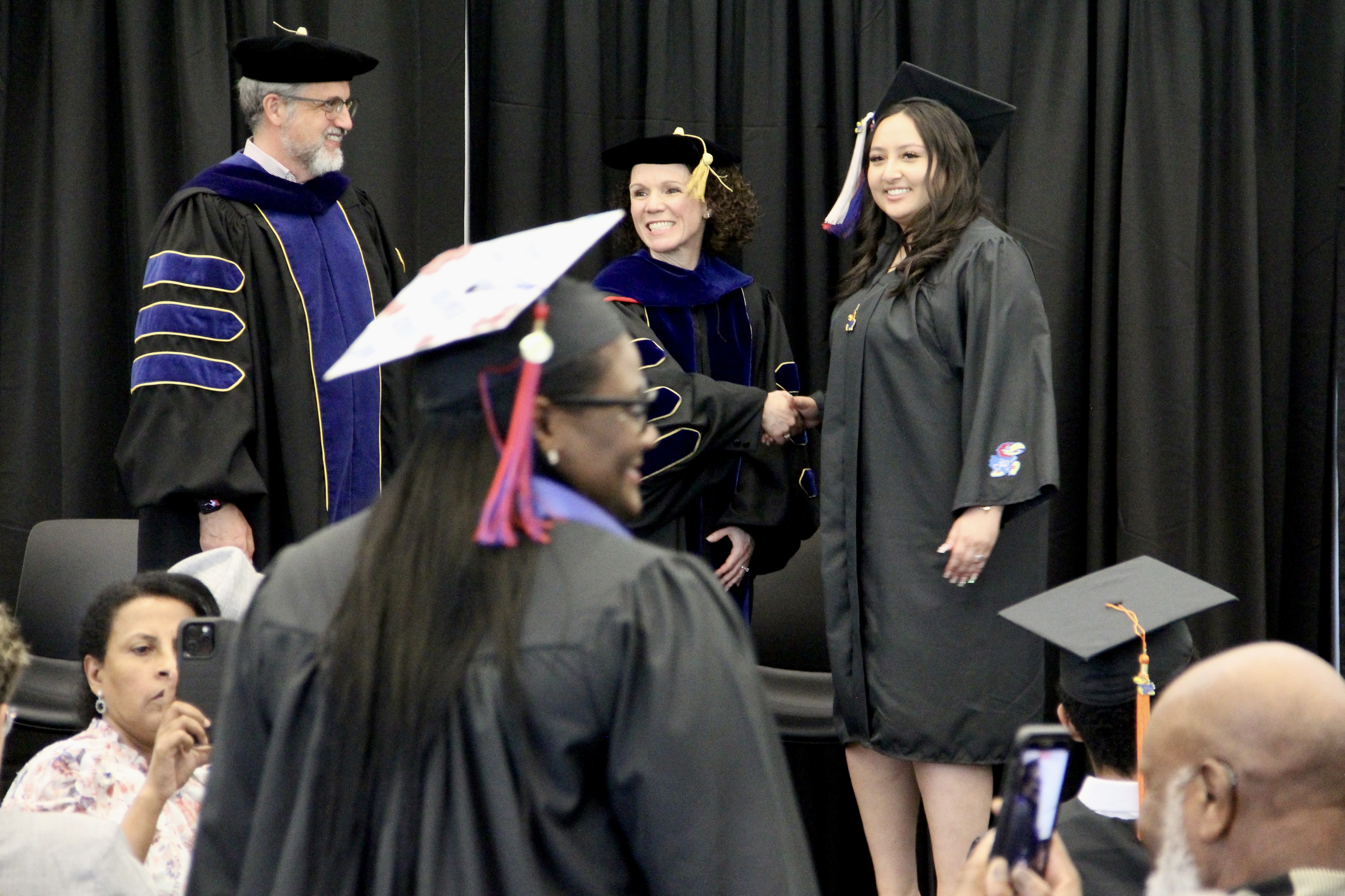 Stuart Day, vice provost of the KU Edwards Campus and dean of the School of Professional Studies, commended the graduates on their achievement.