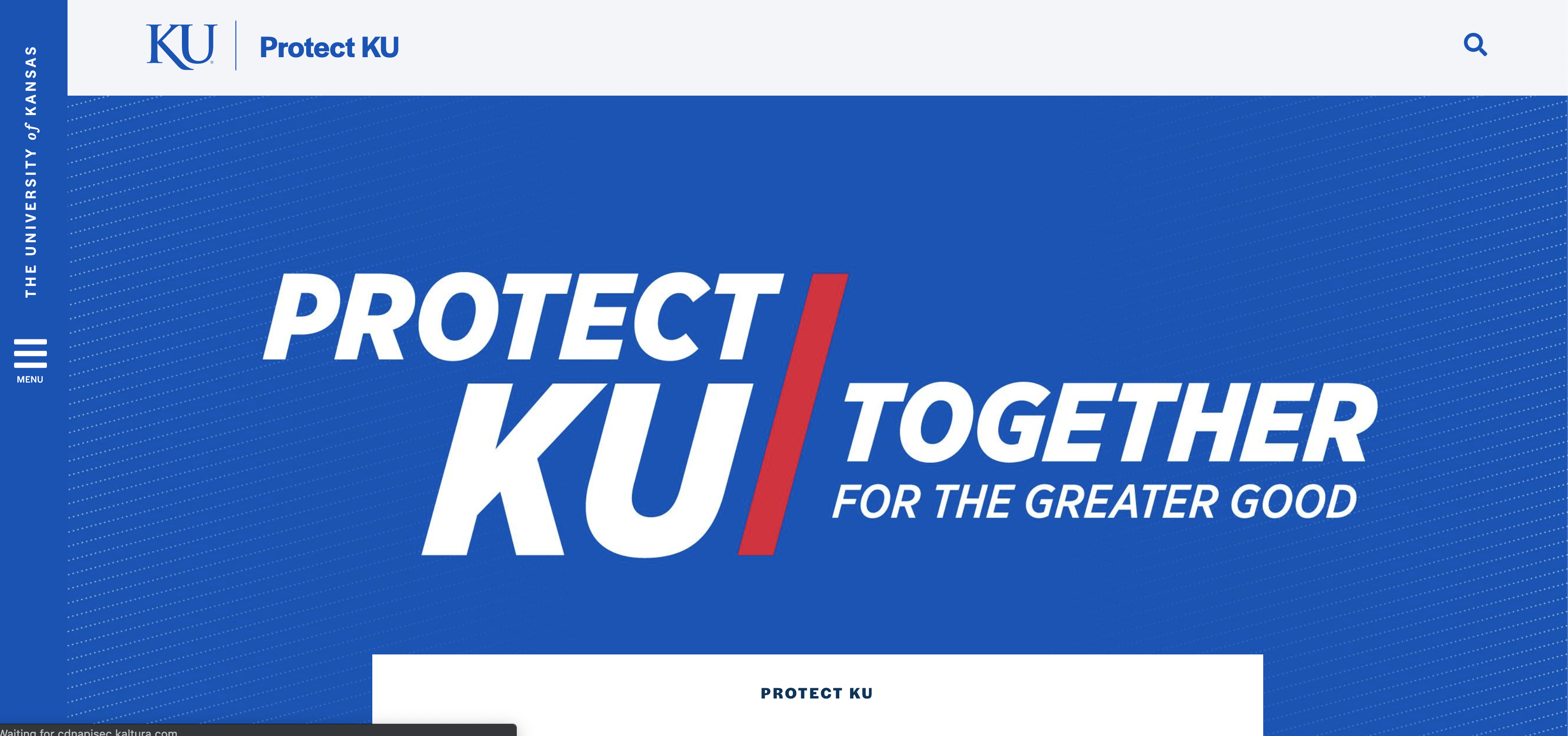Image of Protect KU webpage