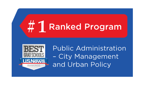 Ranked #1 in 2019 KU's public administration program among the best in the nation.
