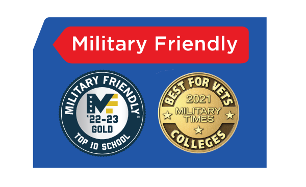 Military Friendly Top 10 School - '22 - 23 Gold 